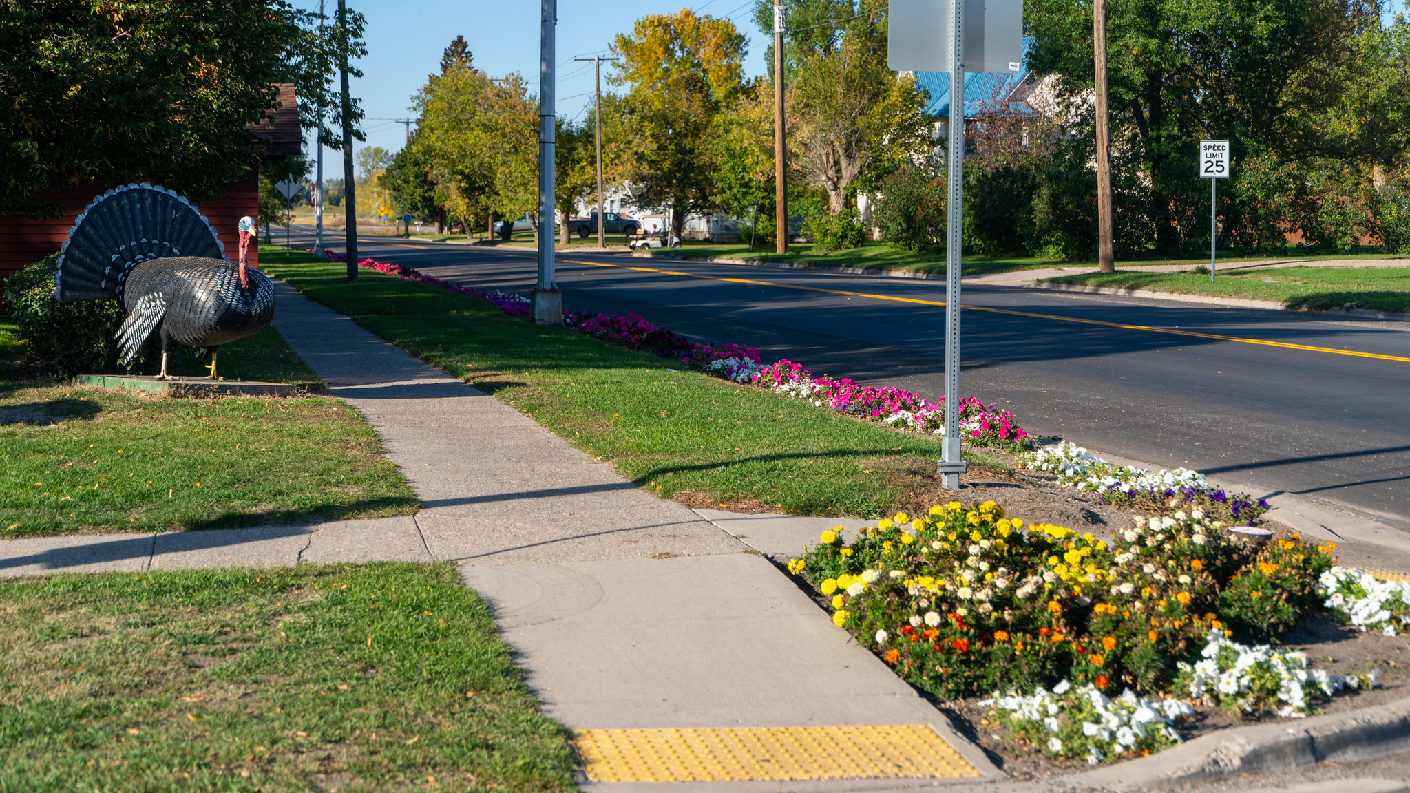 A street corner in Aneta, North Dakota