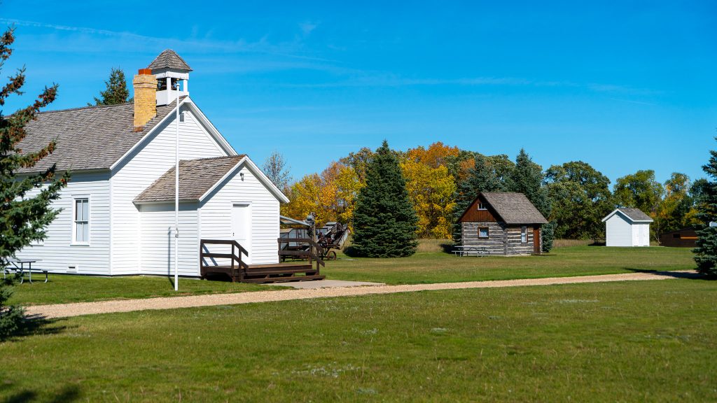 photo of buildings at pembina county historical museum